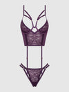 Bianca Strappy Lace Bustier & Thong Set
