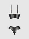 Gia Lace Open Cup Bra & Panty Set