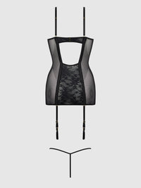 Gia Lace Chemise & G-String Set