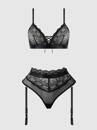 Vivienne Timeless Lace & Micro Bralette & Thong Set