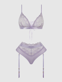 Vivienne Timeless Lace & Micro Bralette & Thong Set