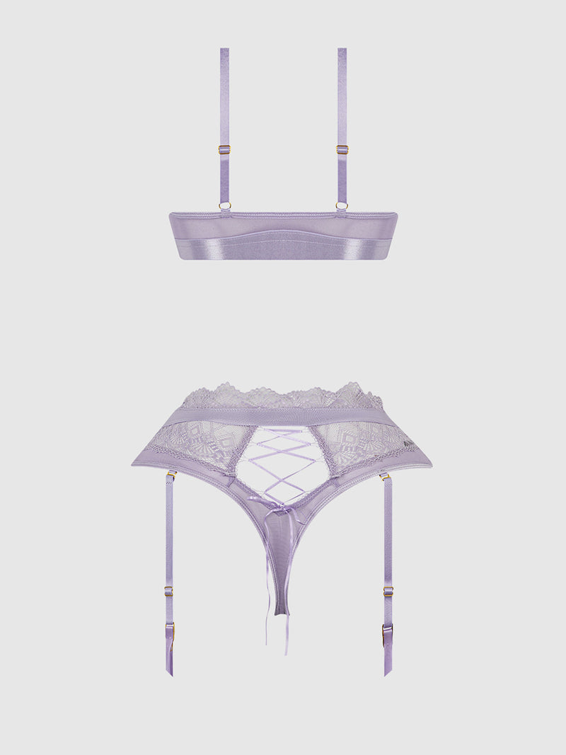 Vivienne Timeless Lace & Micro Bralette & Thong Set