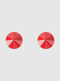 Metal Cone Circular Nipple Covers Pasties Jester Red