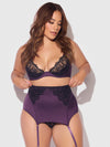 Jocelyn Lace & Satin Demi Bra Half Skirt & G-String Bra Set