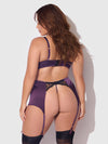 Jocelyn Lace & Satin Demi Bra Half Skirt & G-String Bra Set
