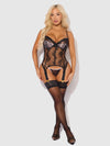 Jocelyn Lace & Satin Underwire Corset & G-String Set
