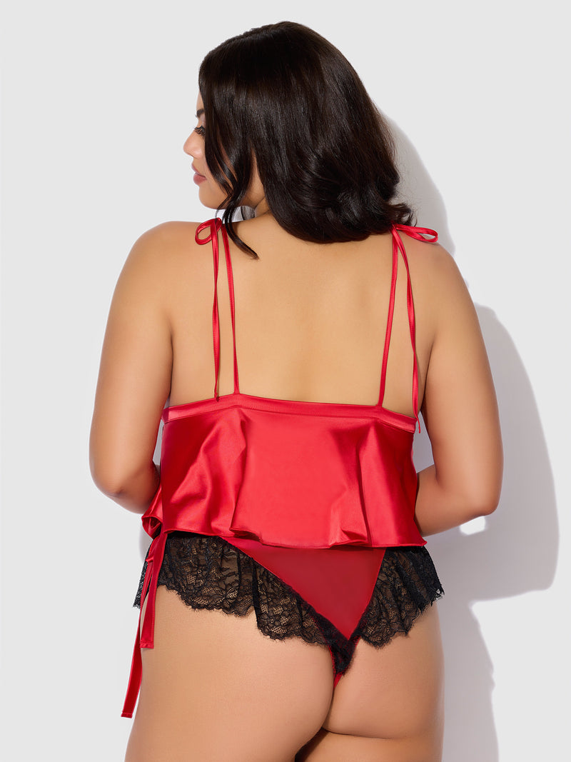 Jocelyn Drop-Off Cami & Shortie Sleep Set Red