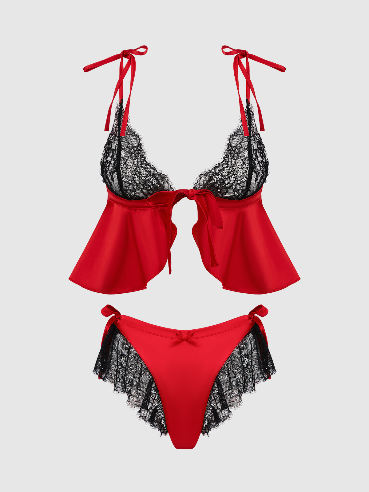 Jocelyn Drop-Off Cami & Shortie Sleep Set Red
