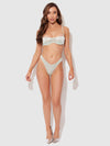 Zoe Oil Slick Bra Set Aqua Blue