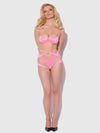 Zoe Oil Slick Bra Set Bubblegum Pink