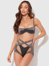 Zoe Oil Slick Bra Set Graphite Gray