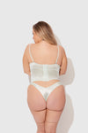 Zoe Oil Slick Bustier & Panty Set Aqua