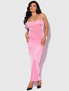 Zoe Oil Slick Maxi Gown Bubblegum Pink