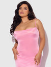 Zoe Oil Slick Maxi Gown Bubblegum Pink