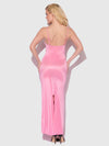 Zoe Oil Slick Maxi Gown Bubblegum Pink
