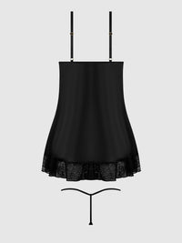 Kiki Lace Babydoll Set Black
