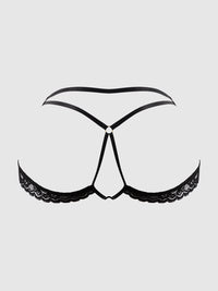 Kiki Strappy & Backless Lace Tanga Black
