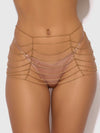 Chain Draped Skirt Gold