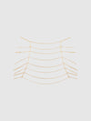Chain Draped Skirt Gold