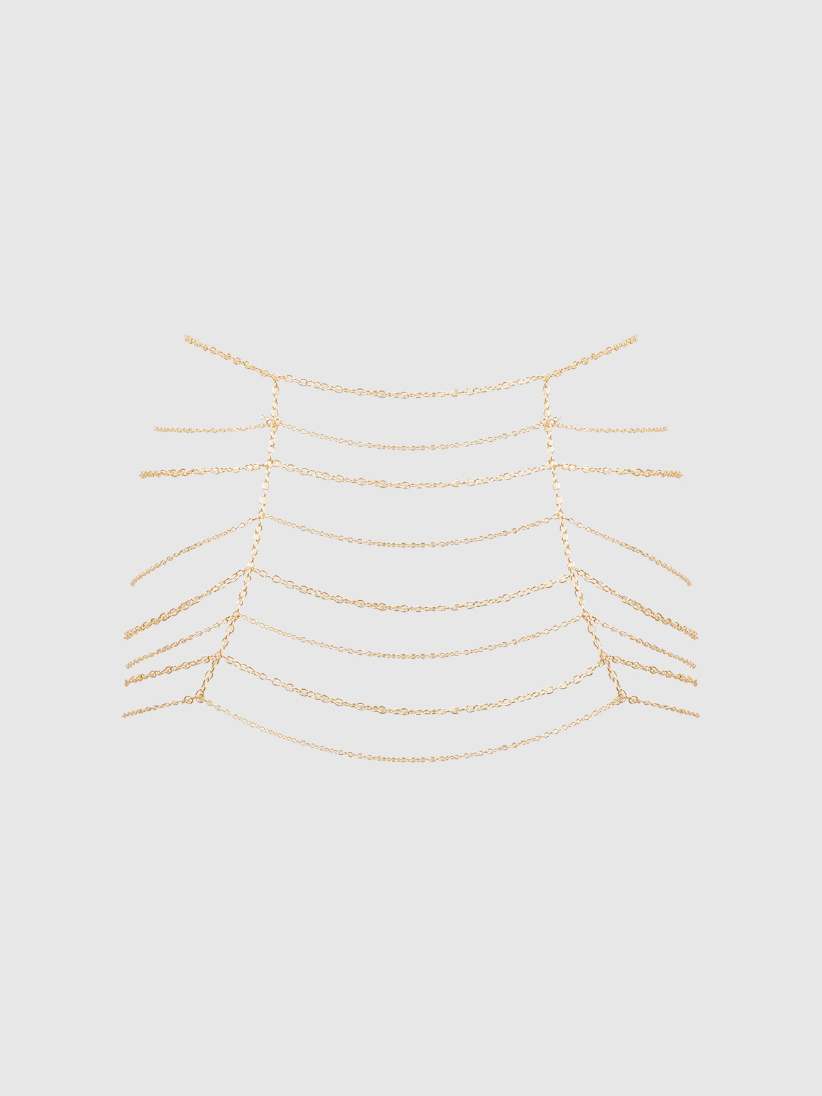 Chain Draped Skirt Gold