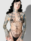 Black Rhinestone Teddy