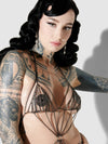 Black Rhinestone Teddy