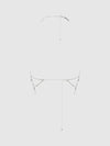 Oversized Rhinestone Top Silver
