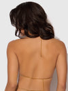 Rhinestone Swirl Knot Bralette Bra Gold