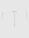 Rhinestone V-Front G-String Panty Silver