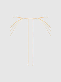 Chain Draped Side Thong Gold
