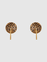Leopard & Gold Chain Round Tassel Pasties