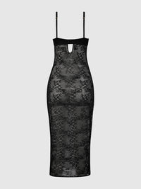 House of Desire Yvone Lace Plunge Push Up Gown