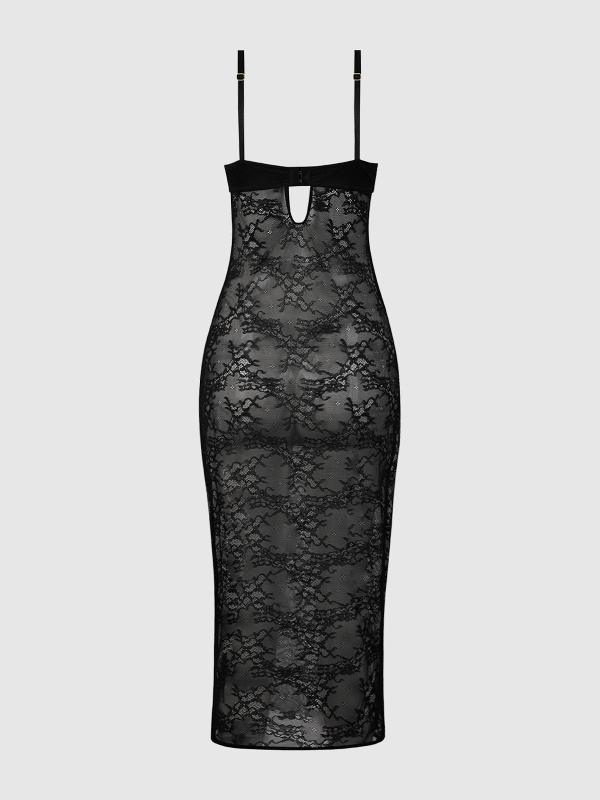House of Desire Yvone Lace Plunge Push Up Gown