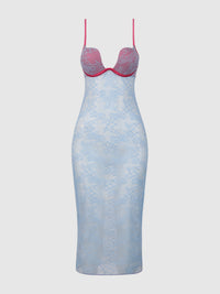 House of Desire Yvone Lace Plunge Push Up Gown