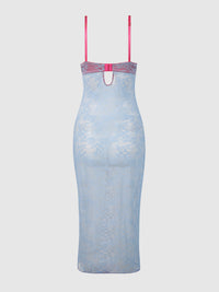 House of Desire Yvone Lace Plunge Push Up Gown