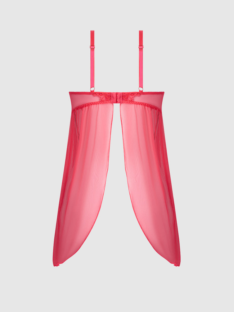 Eden Embroidered Lace Babydoll