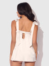 Bridal Rosalie Satin & Embroidered Lace Babydoll Set Pearl Ivory