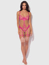 Nova Blacklight Glow Lace Teddy Pink Dragon