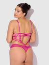 Nova Blacklight Glow Lace Teddy Pink Dragon