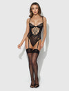 Ashley Alexiss Lace Teddy Black