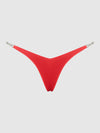 Krystal Clear Strap Thong Coral Orange