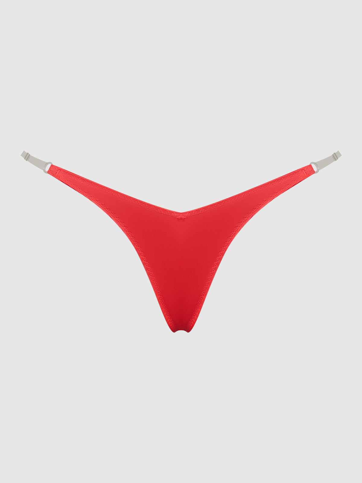 Krystal Clear Strap Thong Coral Orange