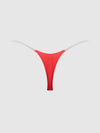 Krystal Clear Strap Thong Coral Orange