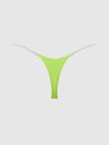 Krystal Clear Strap Thong Lime