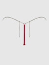 Krystal Rhinestone Side G-String Red