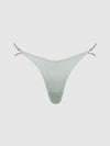 Krystal Rhinestone & Slider Thong Aqua