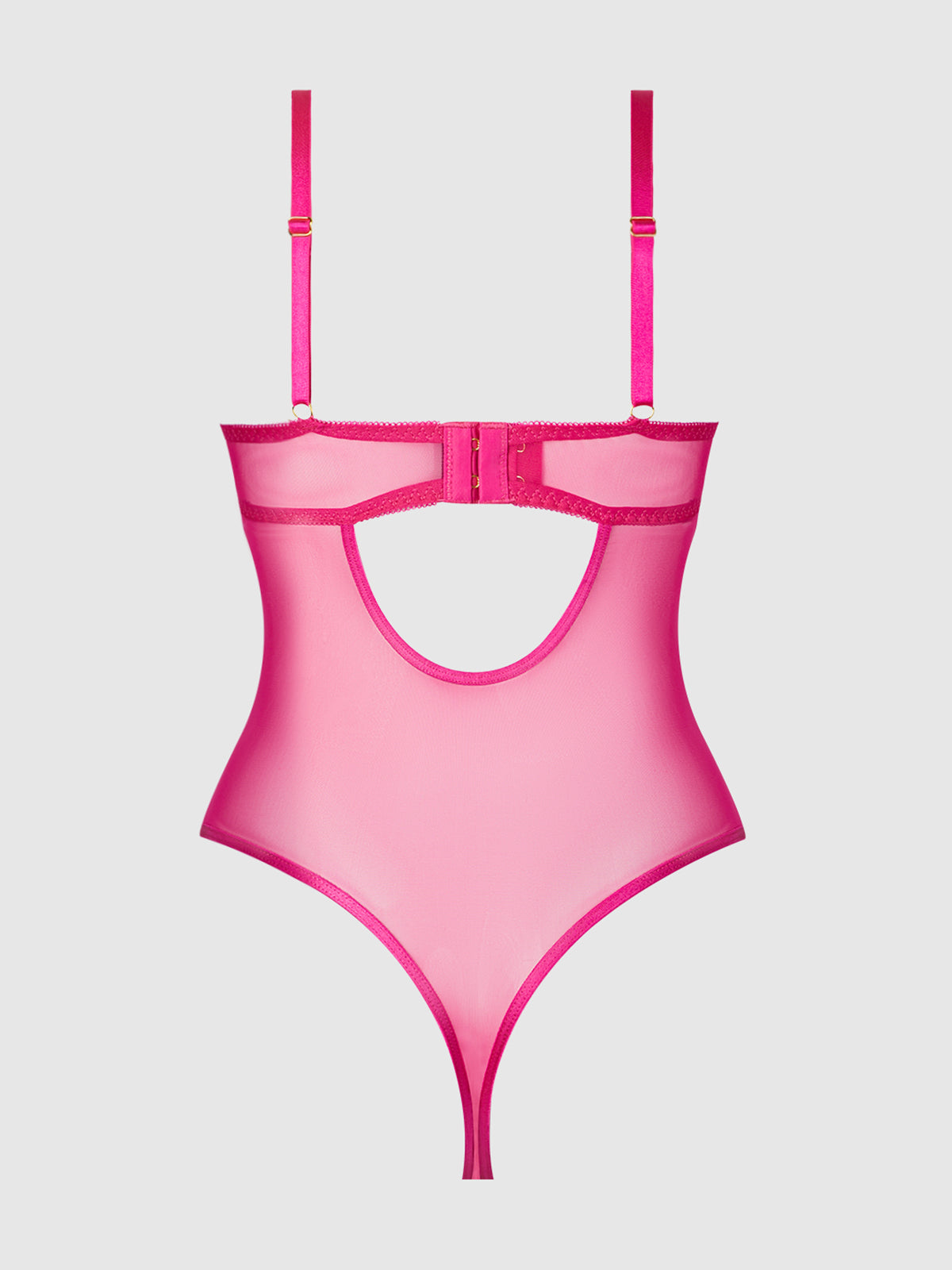 Issadora Lace & Oil Slick Openable Front Teddy