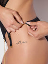 Eve Lace & Chain Crotchless Teddy with Thigh Garters