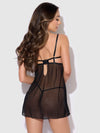 Eve Lace, Chain & Sheer Mesh Cup Babydoll Set
