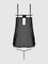 Eve Lace, Chain & Sheer Mesh Cup Babydoll Set